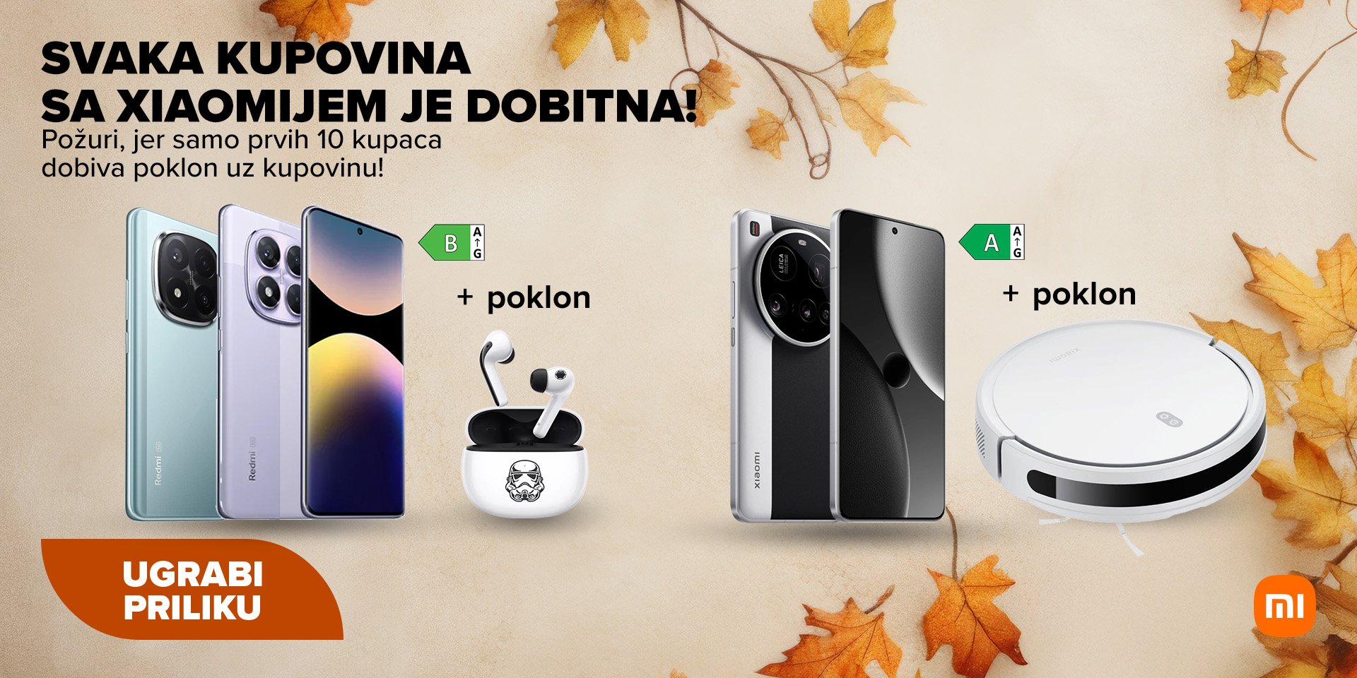 Xiaomi pokloni listopad